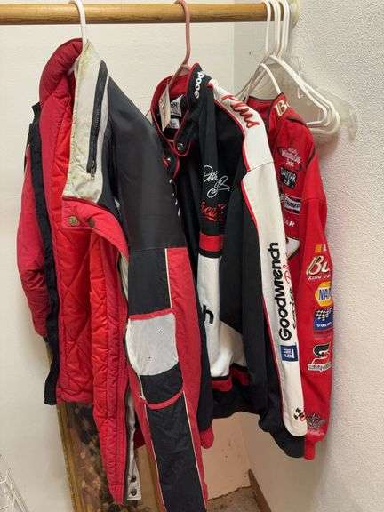 Three racing jackets-2 Dale Sr size XL and one Dale Jr size M image