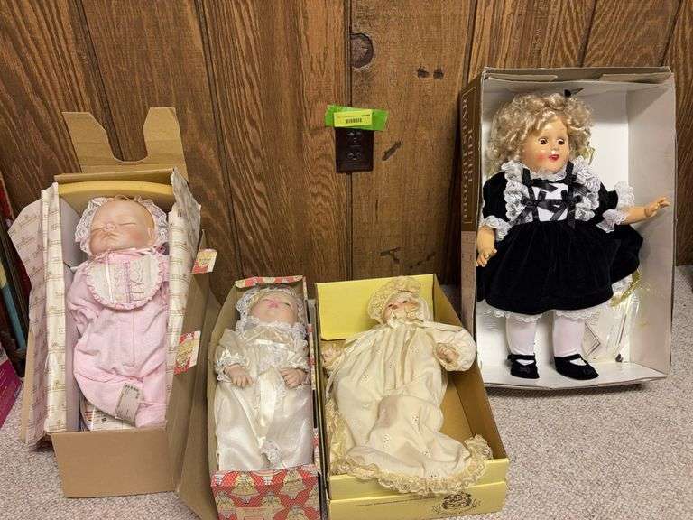 Four bisque porcelain dolls image