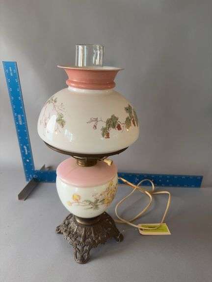 18” tall electrified Gone with the Wind style lamp image