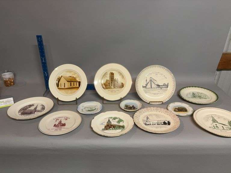 Local church plates-Monona, Watson, Postville, Luana, etc image