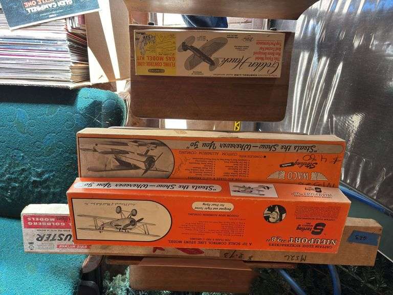 Wood and model airplane kits - and boxes image