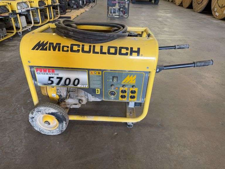 McCulloch F6000MK Portable Generator 11HP gas engine w/cord #3