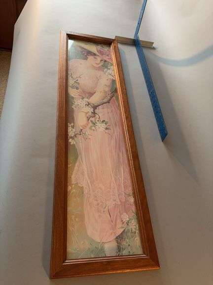 Framed Victorian lady yard long image