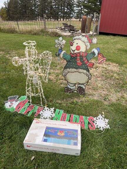 4 lighted Holiday signs/figures image