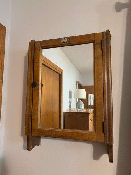 Old medicine cabinet 6 x 18 x 28 image