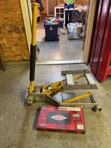 Craftsman motorcycle jack and clock image