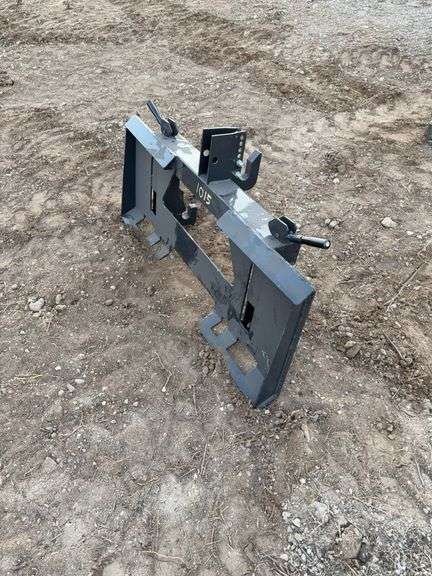 3 Point Quick Tach	WOLVERINE		PT-16-01C	"Unused 2025 3 Point Quick Tach Adapt Universal Skid Steer Quick Tach to Category 1 & 2, 3 Point Quick Hitch. - Reinforced with 3.25”x3.25” tubular steel. - Lightweight design saving on your loaders lifting capacity. - Adjustable top hook to fit most attachments. - Spring loaded levers to lock pins into place. - No welding or modifications needed. Attaching is simple and quick.",MOUNT VERNON image