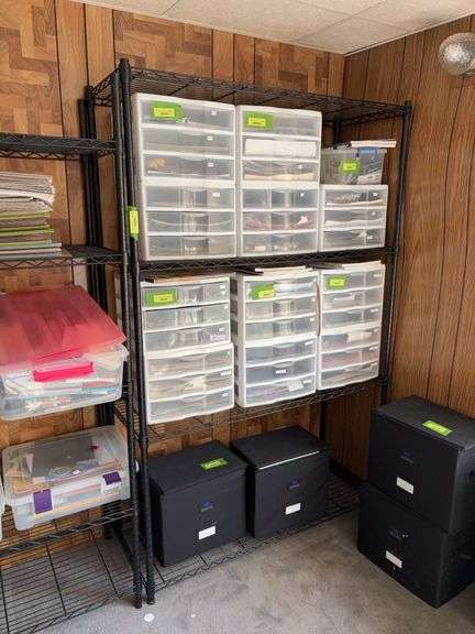 18D x 36L x 72H welded wire shelf unit NO CONTENTS image