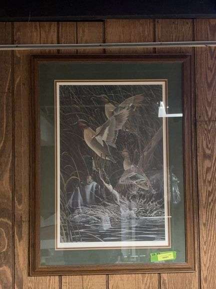 Framed 28x38 S/N JB Williams print 89/580 image