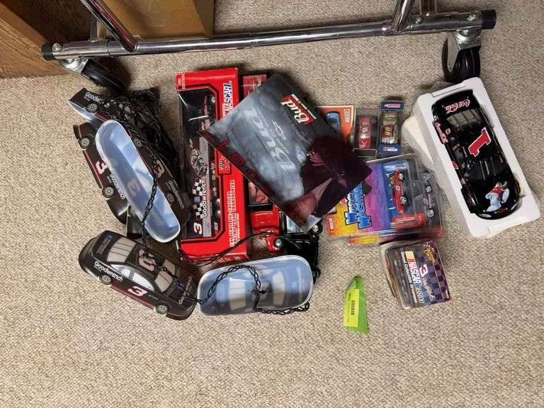 Dale Earnhardt Sr and Jr collectibles as shown image