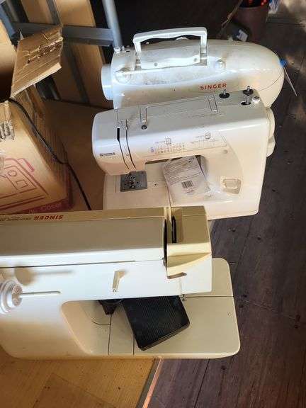 Three sewing machines