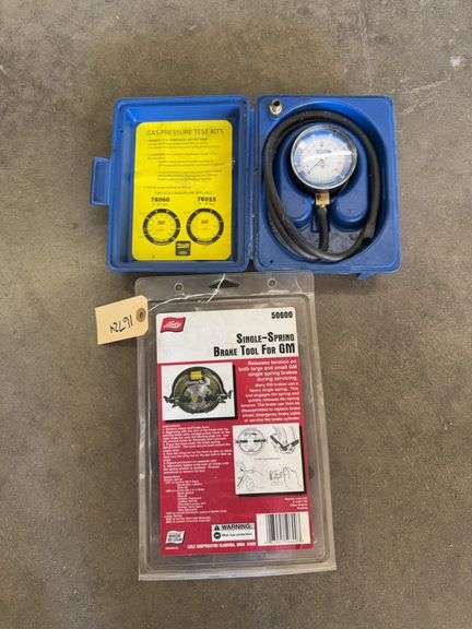 Gas pressure test kit, and Singke-spring brake tool for GM