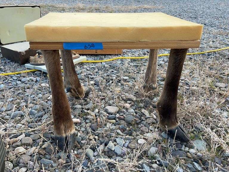 Unfinished ELK leg bench