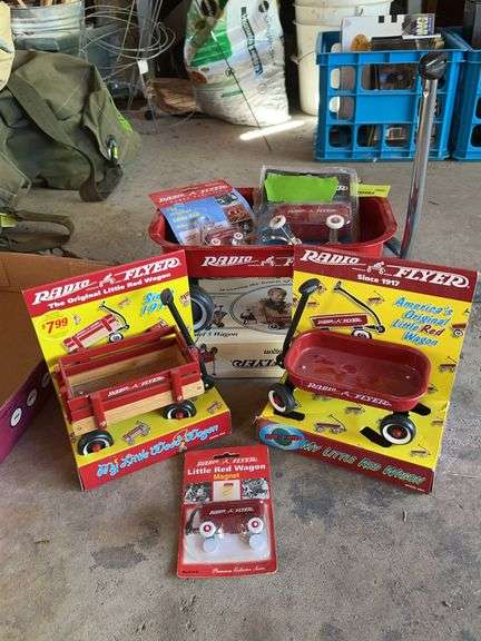 6 mini Radio Flyer wagons image