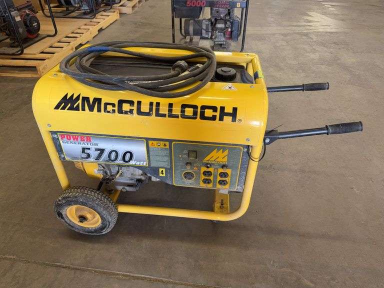 McCulloch F6000MK Portable Generator 11HP gas engine w/cord #4