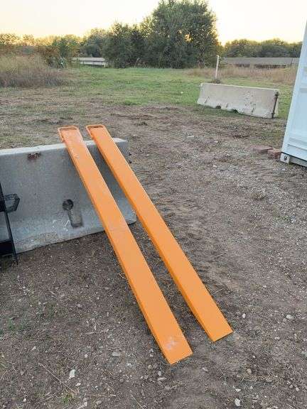 Pallet Forks Extensions	WOLVERINE	EX-66-78L	Skid Steer Pallet Forks Extensions  8 ft. | 2.5"" x 5"" Option Extension Dimensions: 3"" x 6""", MOUNT VERNON image