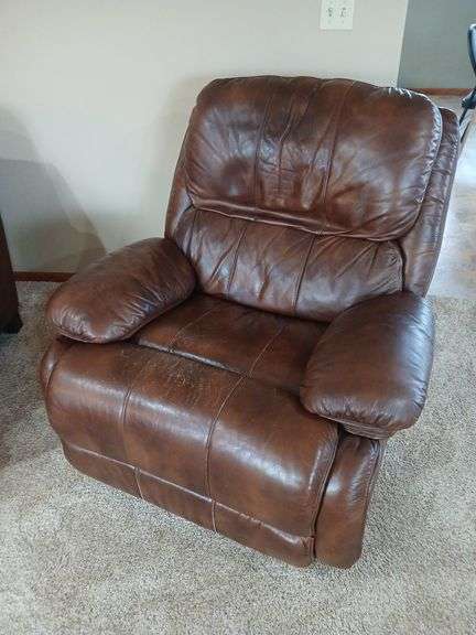 Flexsteel rocker recliner and throw pillows image