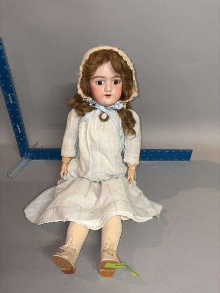 Bisque jointed German doll Marked 109-133 25” tall image