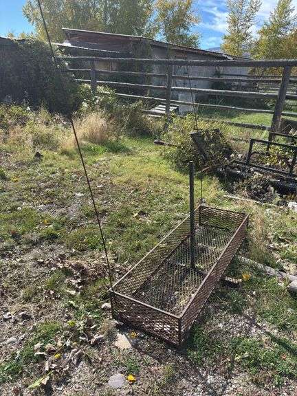 Expanded metal receiver hitch rack