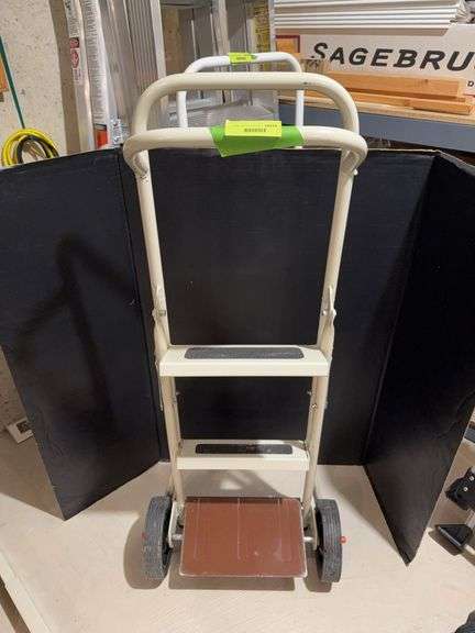 Rolling portable 2 step step stool image