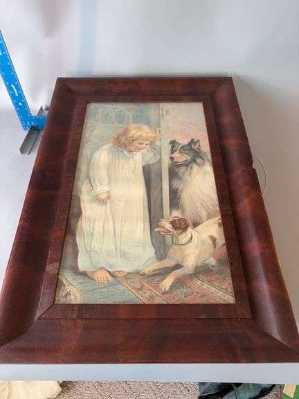 Framed 29x20 “Good Morning” print image