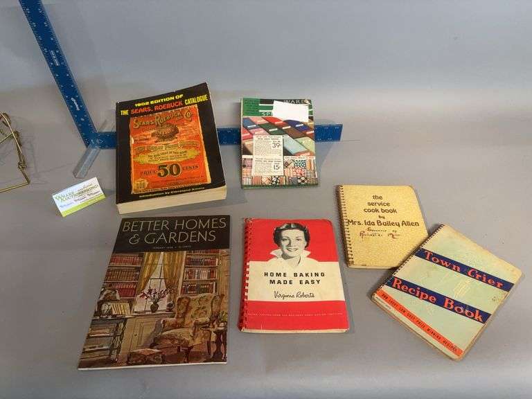 Vintage cookbooks and store books image
