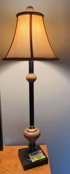 (2) 30" modern table lamps image