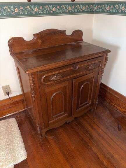 16D x 30L x 34H commode with fruit & nut pulls image