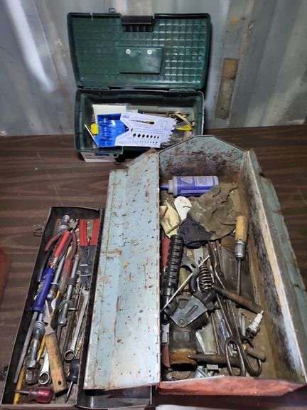 Three tool boxes with contents
