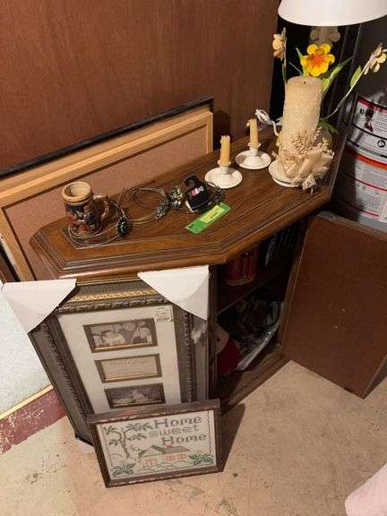 12D x 36L x 30H single door cabinet and contents image
