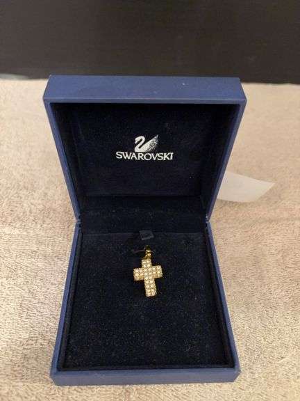Swarovski cross pendant in original box image