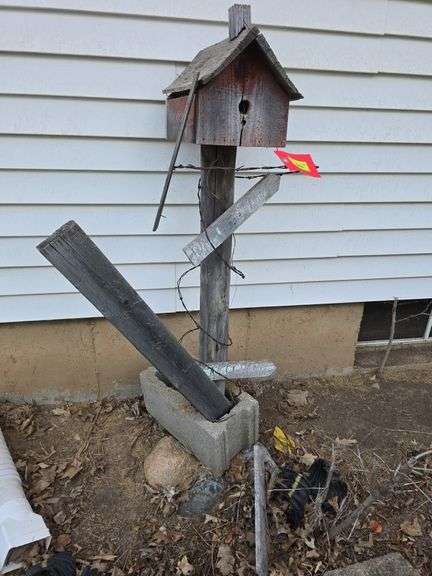 Bird houses and post image