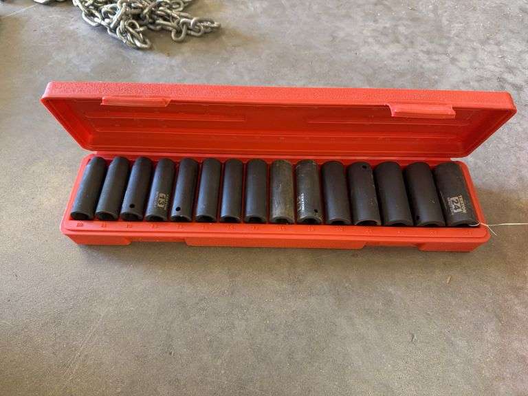 Tekton Metric Impact sockets set 1/2 drive 10 to 24 mm
