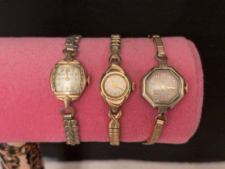 Three ladies Bulova watches image