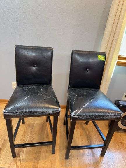Pair 24" barstools, ready to recover image