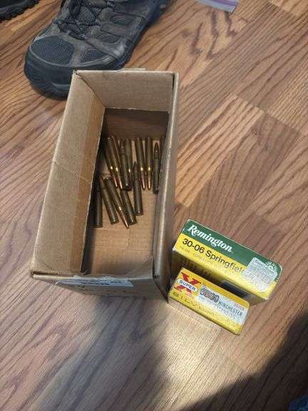 34 rounds of 30-06 and 15 rounds of 25/35