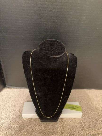 24kt Gold over Sterling, 22” necklace image