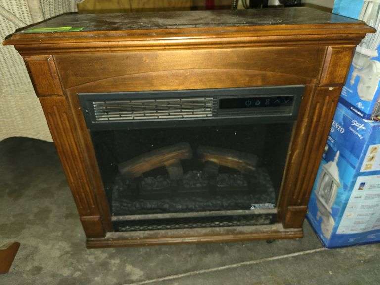 Small electric fireplace NO REMOTE image