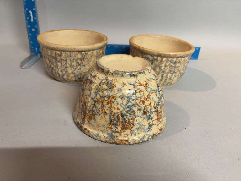 3 spongeware bowls image