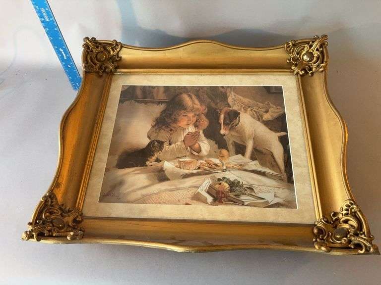 25x21 framed mealtime prayers image