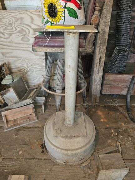 Steel stand for bench grinder