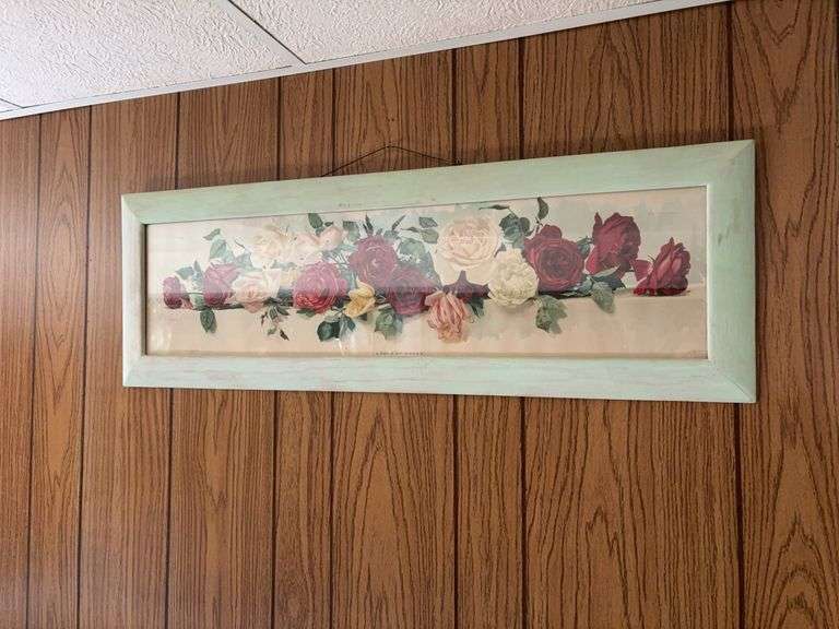 Antique yard long roses print ”A Yard of Roses” image