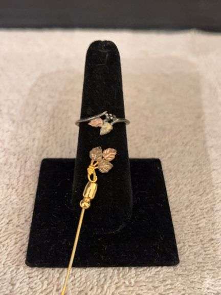 Black Hills Gold  sz8 ring and stick pin image