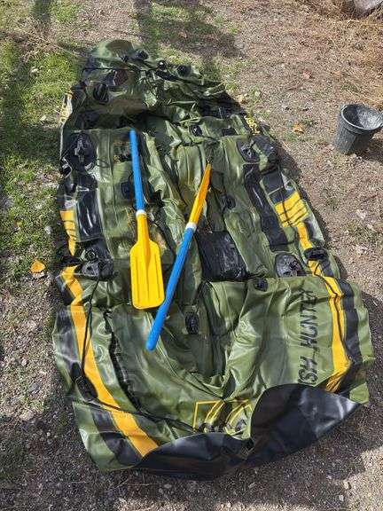 Fish hunter HF 360 inflatable boat has been stored in a sealed tote image