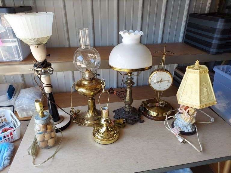 Lamps and lamp shades, glass lamp shades, hurricane lamps & parts, light fixture shades image