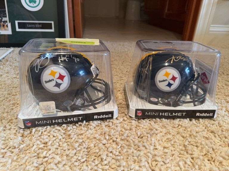 Steelers mini helmets-Jack Lambert, Ben Rothlisberger image