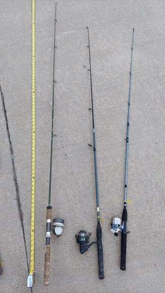 Fishing equipment, 8 rods & reels, tackle box image