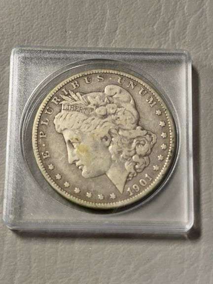 Morgan silver dollar  1901, NO mint mark image