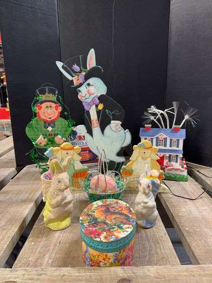 The rest of the holidays including St Pats Day, 4th of July and Easter Don’t miss the paper mache rabbits! image