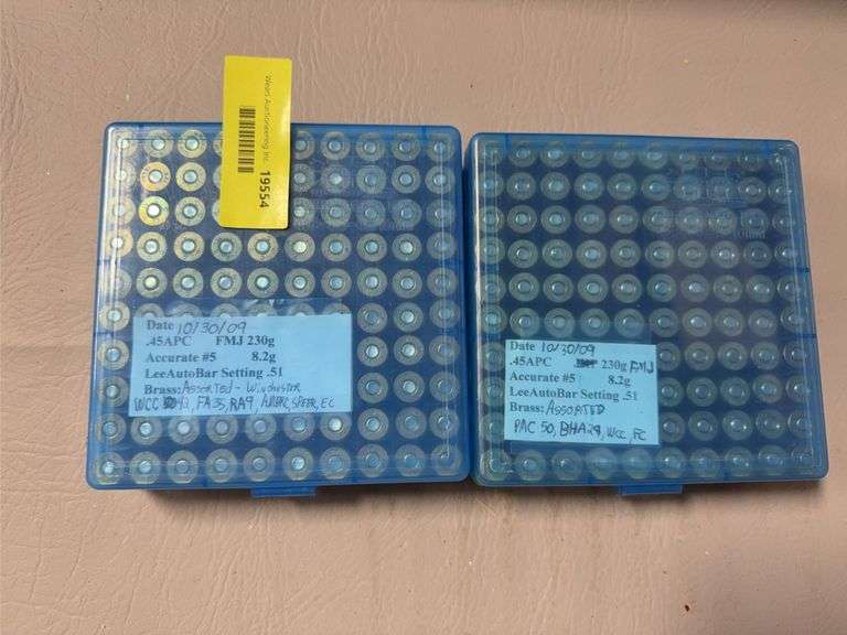 200 rounds assorted 45 reloads image